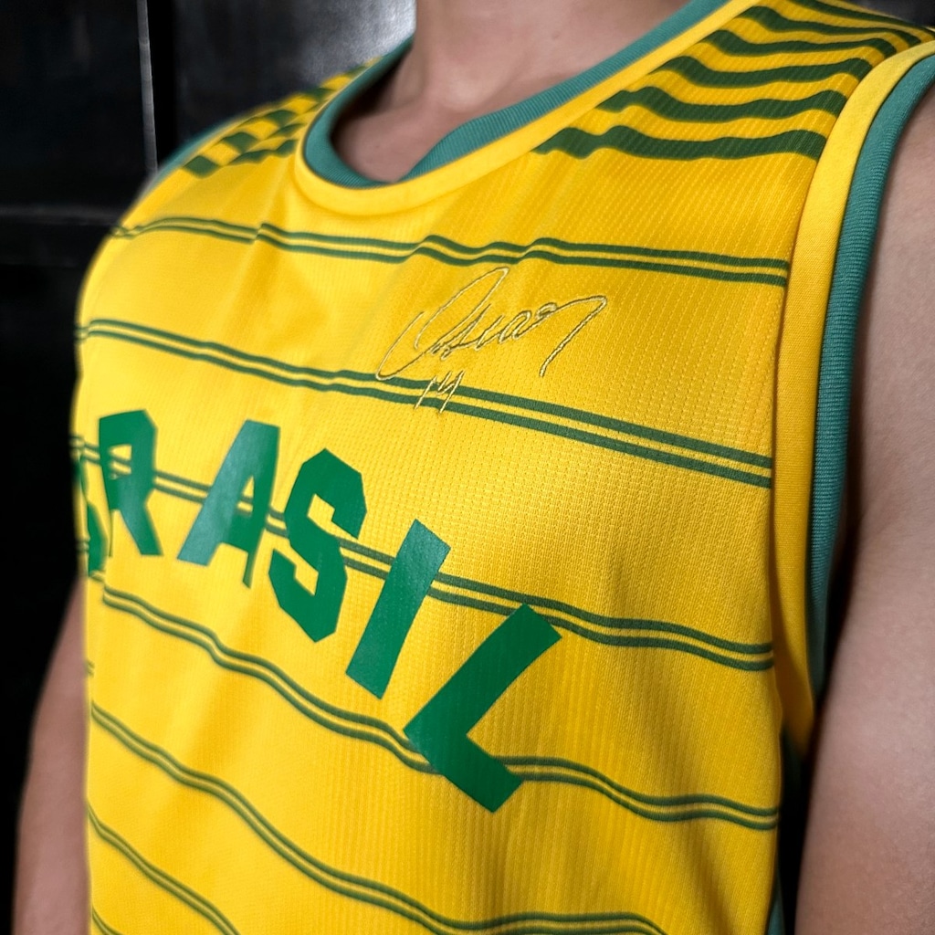 Imagem 3 do produto Camisa Regata Brasil Oscar #14 Pan 87 Braziline - Masculina