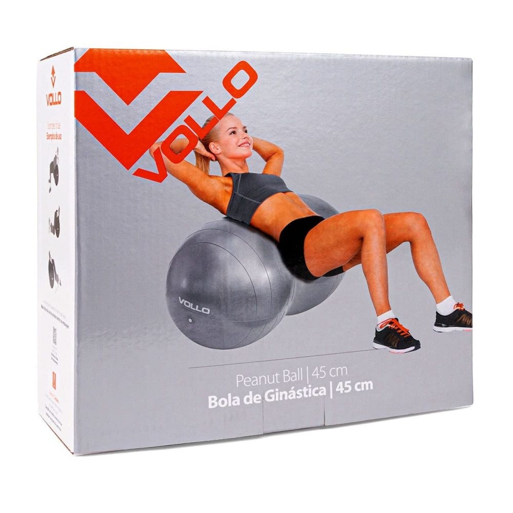 Imagem 2 do produto Bola Feijão para Ginástica Peanut Ball Vollo 45cm