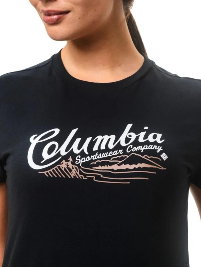 Imagem 2 do produto Camiseta Columbia Simply Scripted Preto Feminino