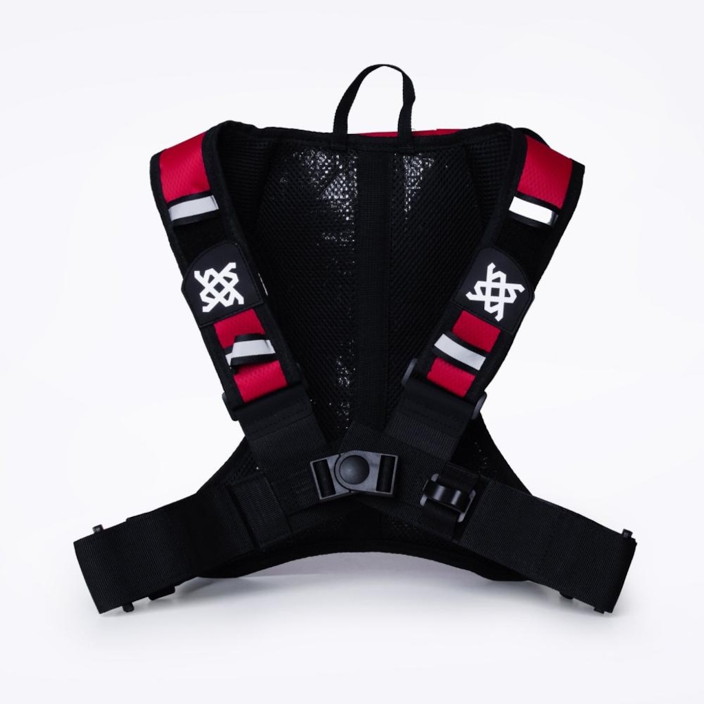 Imagem 2 do produto Mochila de Hidratação HUPI HUWE Lite Vermelho Neon com Refil