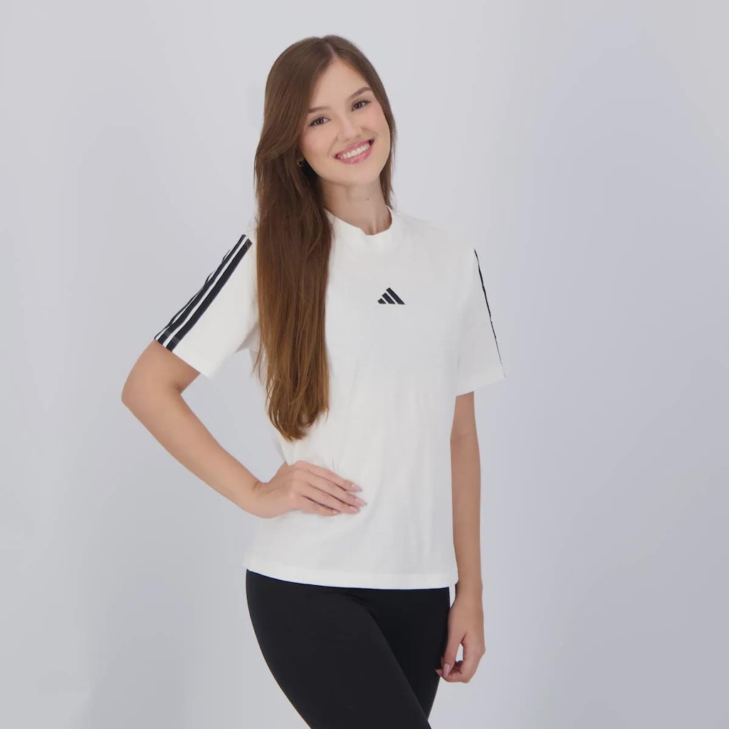 Imagem 2 do produto Camiseta adidas 3 Stripes - Feminina