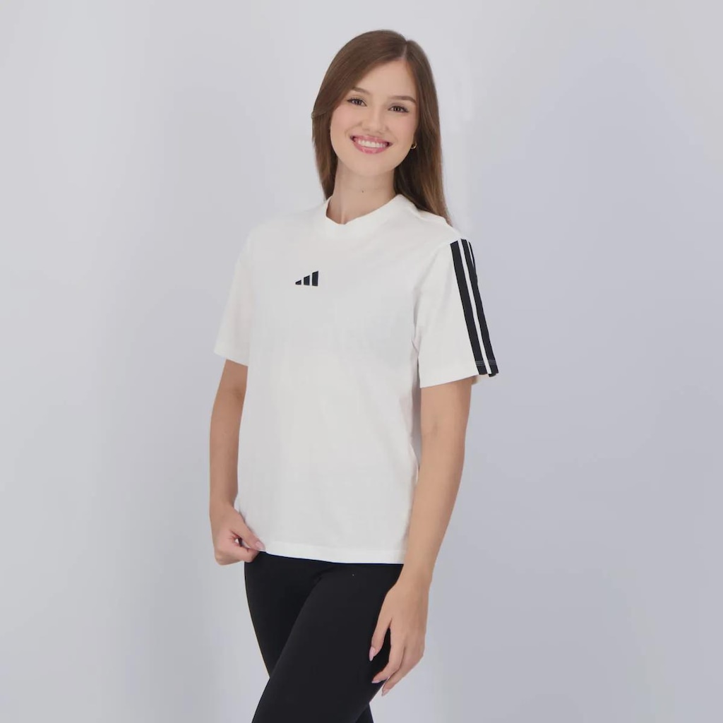 Imagem 3 do produto Camiseta adidas 3 Stripes - Feminina