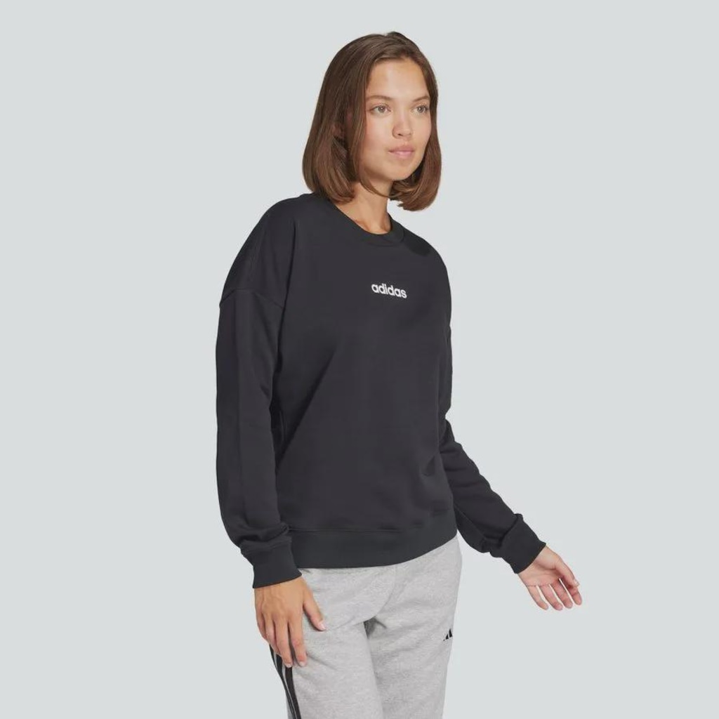 Imagem 5 do produto Blusão de Moletom adidas Essentials Linear French Terry - Feminino