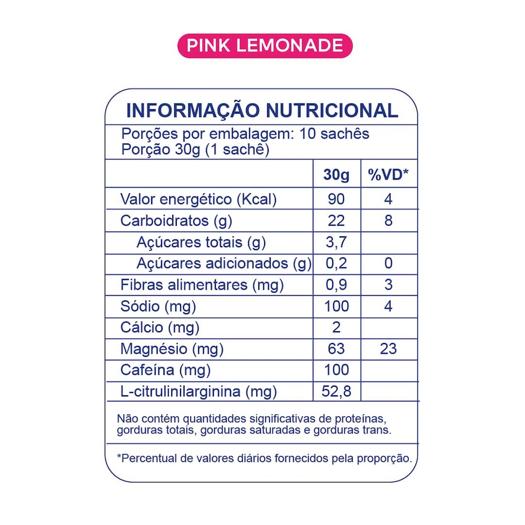 Imagem 3 do produto Bt 400 Dobro Nitrato Gel Com Lcitrulinilarginina Sabor Pink Lemonade 10 Unidades 30g