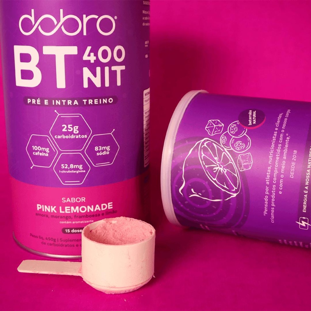 Imagem 2 do produto Bt 400 Dobro Nitrato Pink Lemonade - 450g