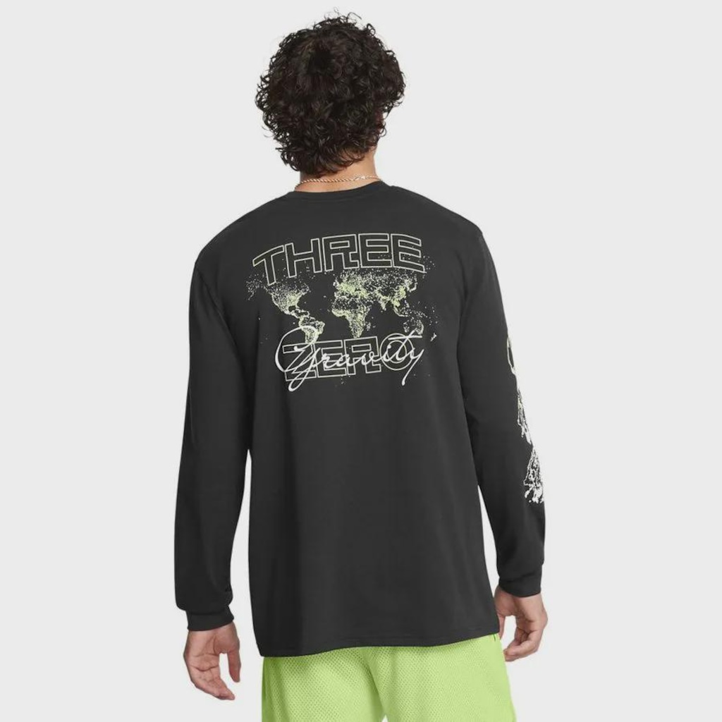 Imagem 2 do produto Camiseta Manga Longa Under Armour Curry Verbiage Basquete - Masculina