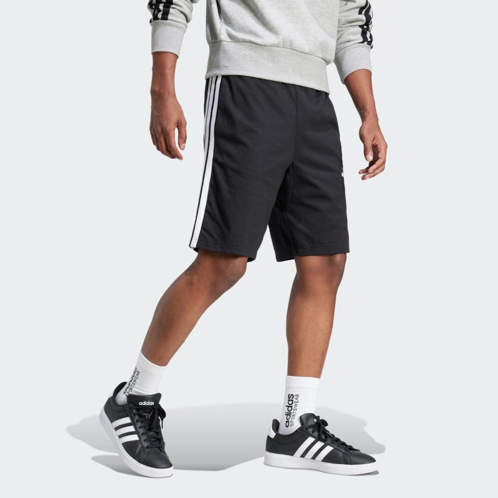 Imagem 4 do produto Shorts Malha adidas Simples Essential Três Listras 10inch - Masculino