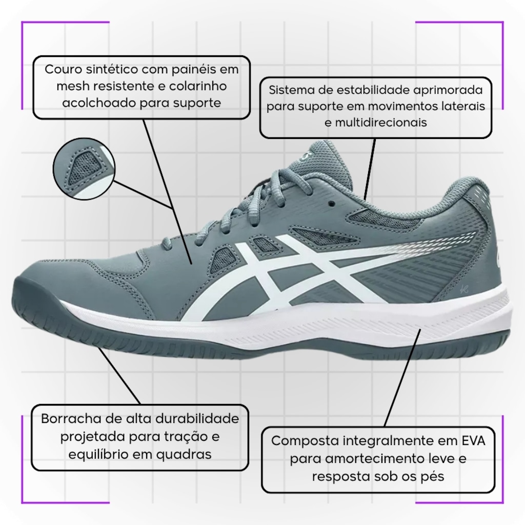 Imagem 3 do produto Tênis Asics Court Slide 4 - Masculino
