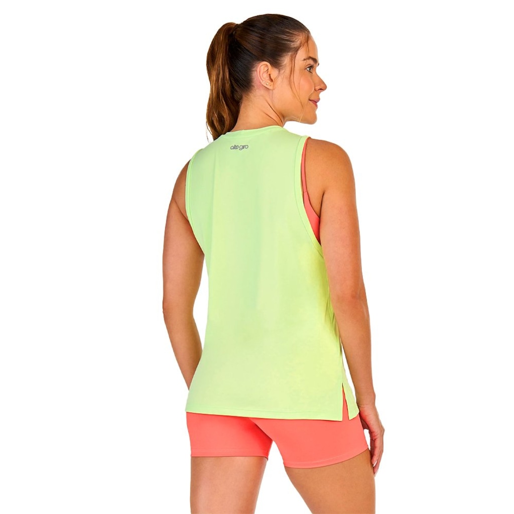 Imagem 2 do produto Camiseta Regata Alto Giro Alongada - Feminina