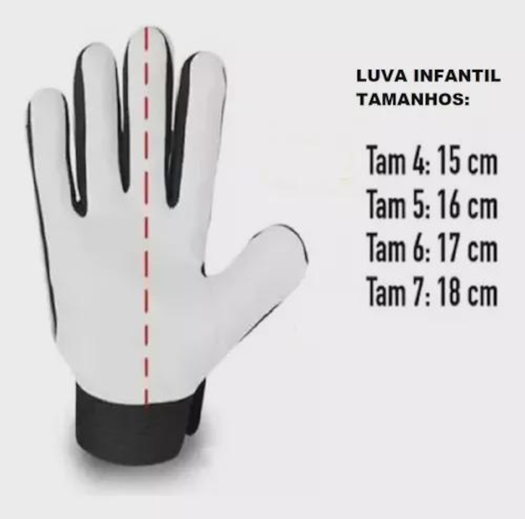 Imagem 4 do produto Luva de Goleiro Triatleta Campo Recreativa - Infantil