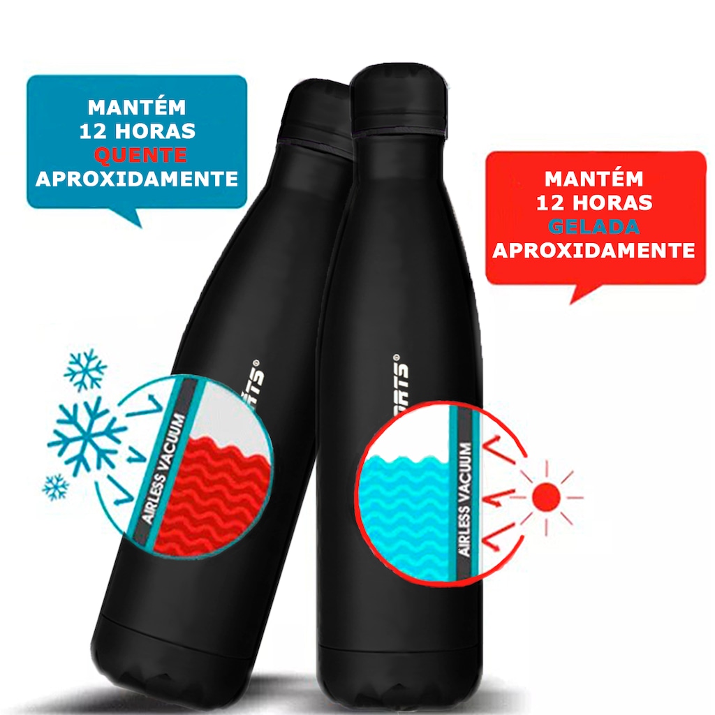 Imagem 4 do produto Garrafa Térmica em Inox Gold Sports Omega - 500 ml