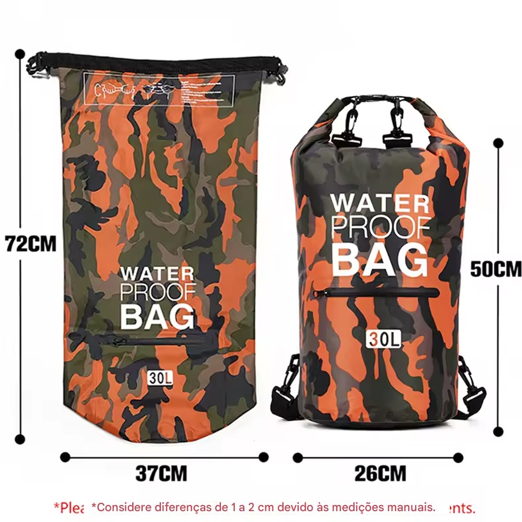Imagem 4 do produto Mochila Dobrável Gold Sports Dry Bag 30 Litros