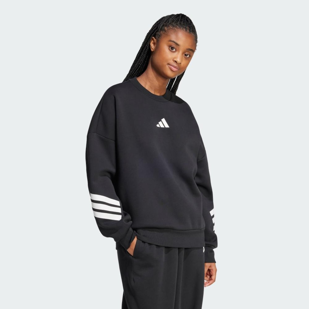 Imagem 4 do produto Blusão de Moletom adidas Três Listras Future Icons - Feminina