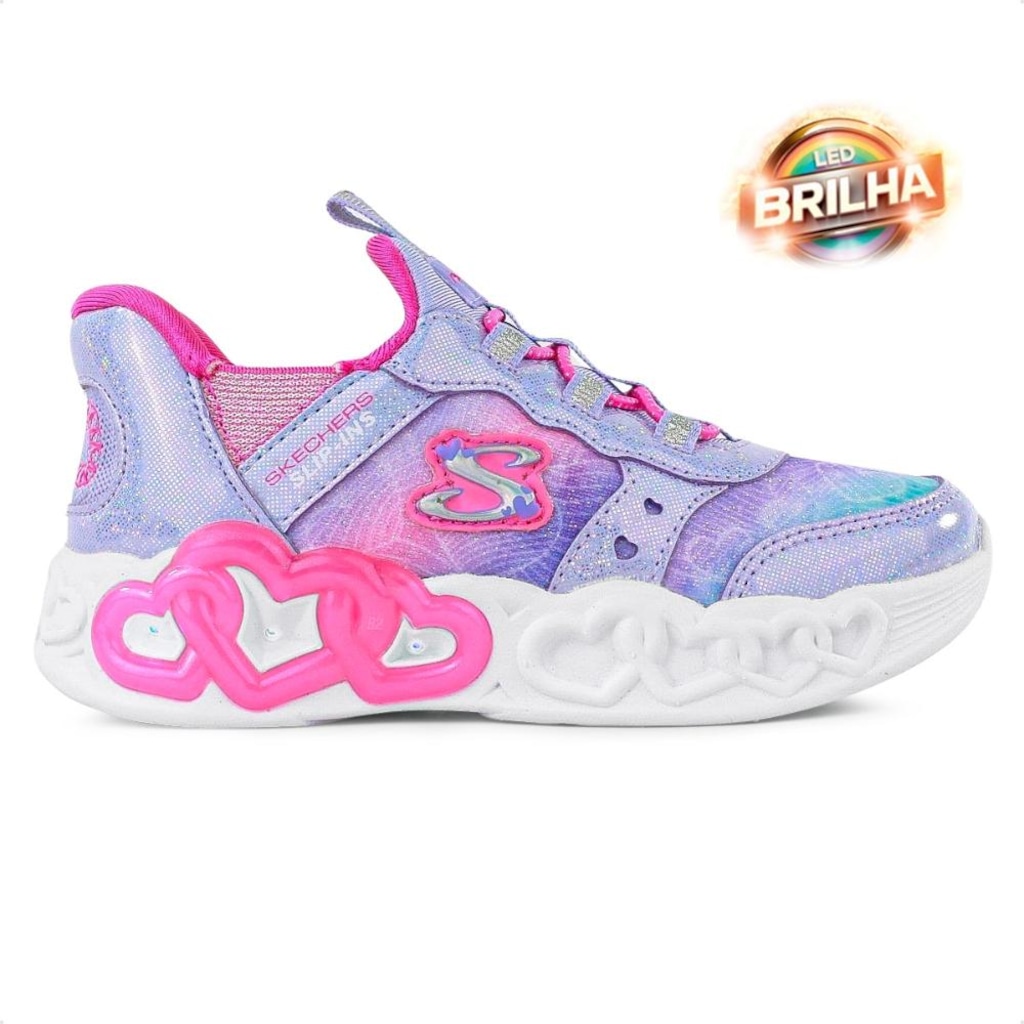 Imagem 2 do produto Tênis Skechers Infinite Heart Lights Etern - Infantil