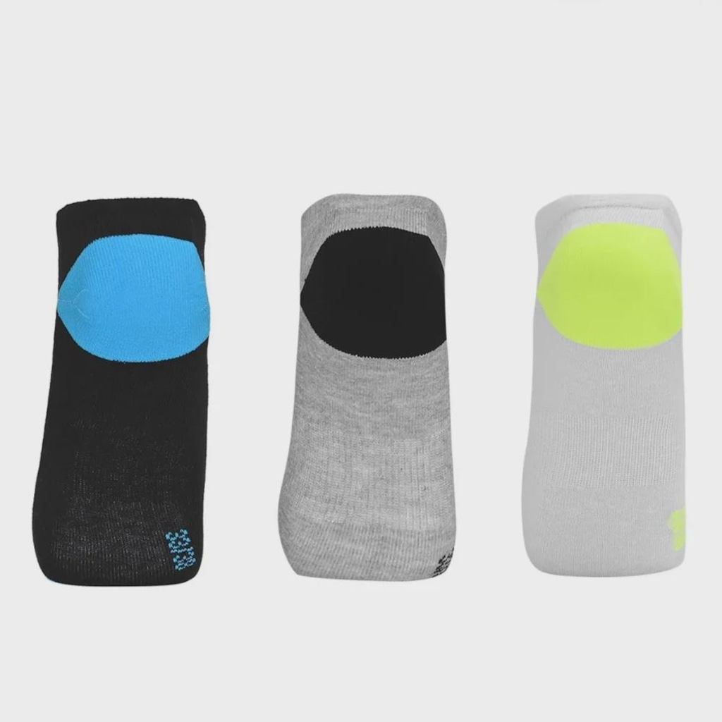 Imagem 4 do produto Meia Olympikus Trpk Treino Cano Invisivel - 3 Pares - Feminina