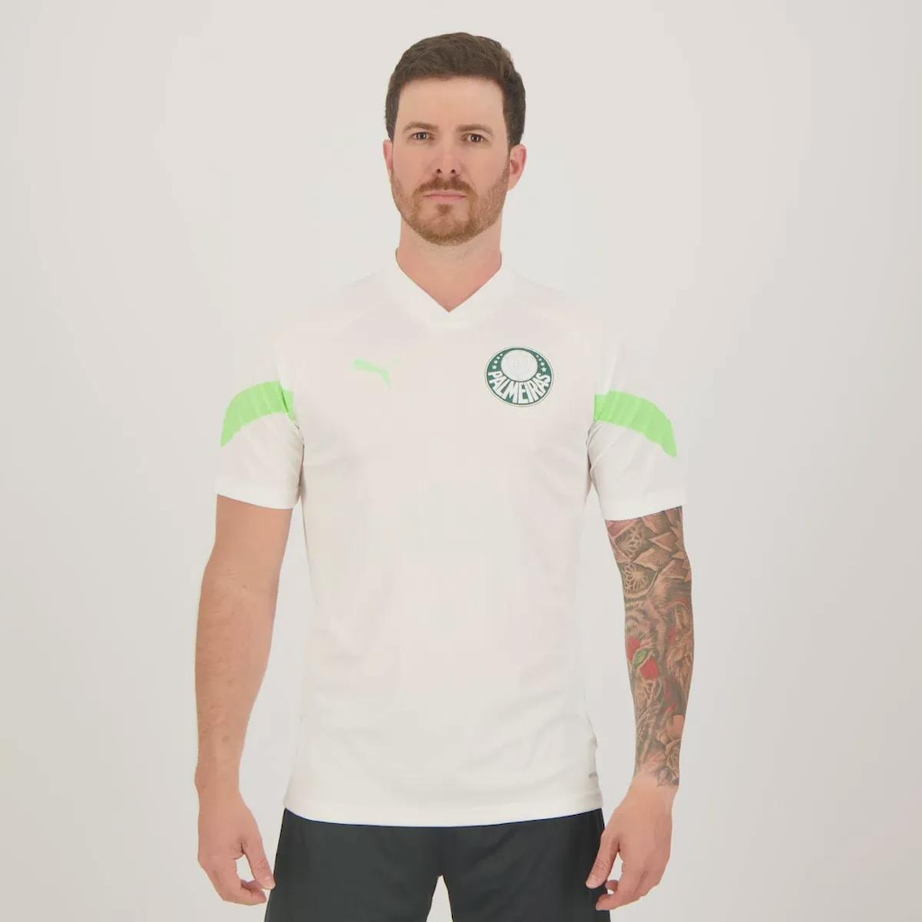 Imagem 2 do produto Camisa Puma Palmeiras Treino 2023 Branca 23 R. Veiga