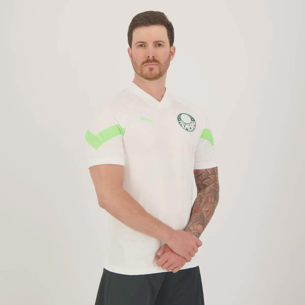 Imagem 3 do produto Camisa Puma Palmeiras Treino 2023 Branca 23 R. Veiga