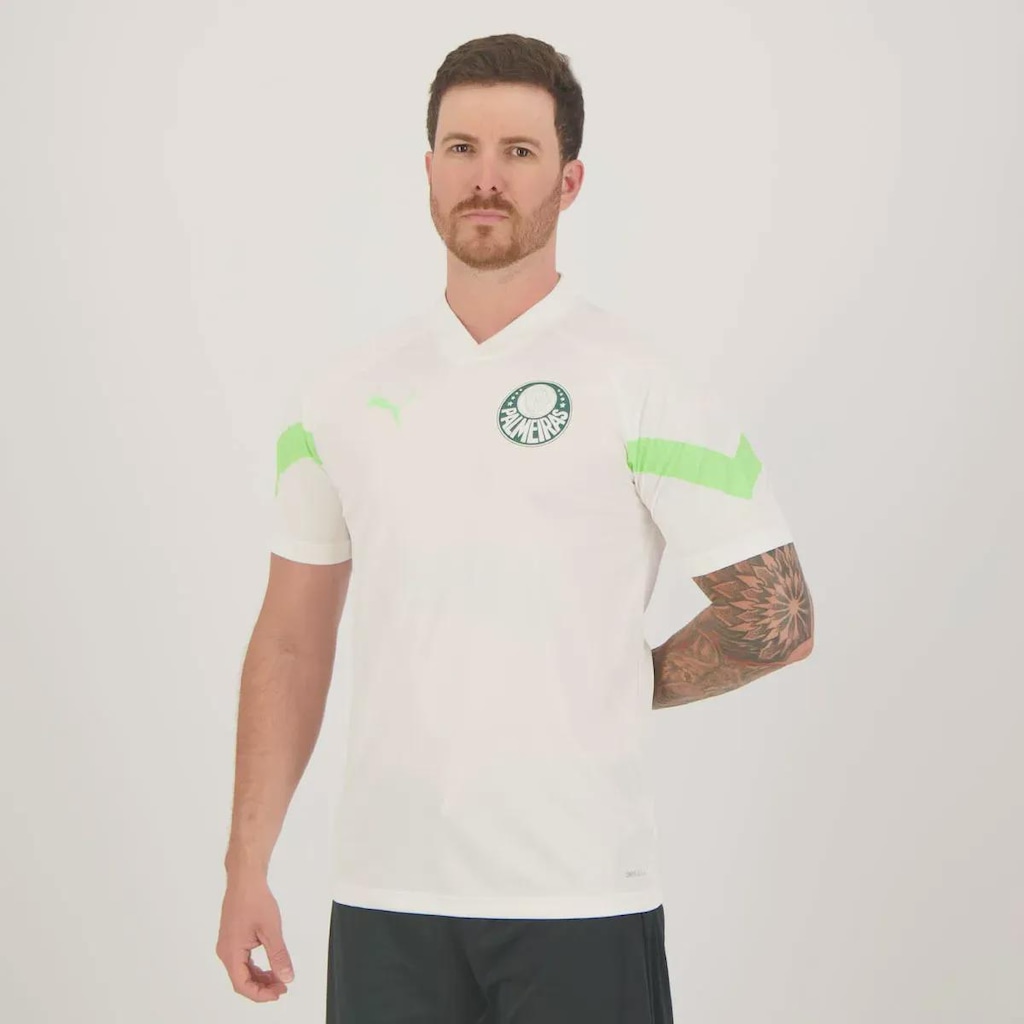 Imagem 4 do produto Camisa Puma Palmeiras Treino 2023 Branca 23 R. Veiga