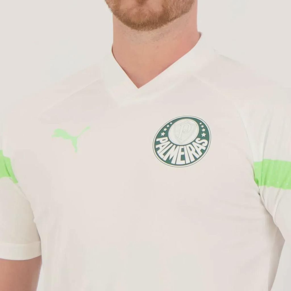 Imagem 5 do produto Camisa Puma Palmeiras Treino 2023 Branca 23 R. Veiga