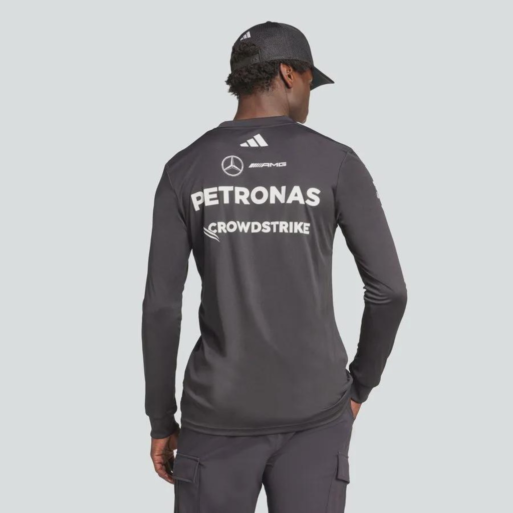 Imagem 4 do produto Camiseta Manga Longa adidas Driver Mercedes AMG Petronas Formula One Team - Masculina