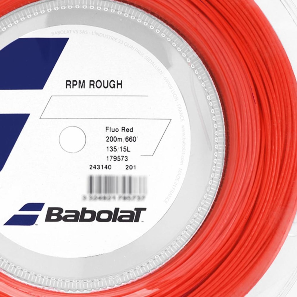Imagem 3 do produto Corda Babolat Rpm Rough 15l 1.35mm Vermelha Rolo com 200 Metros