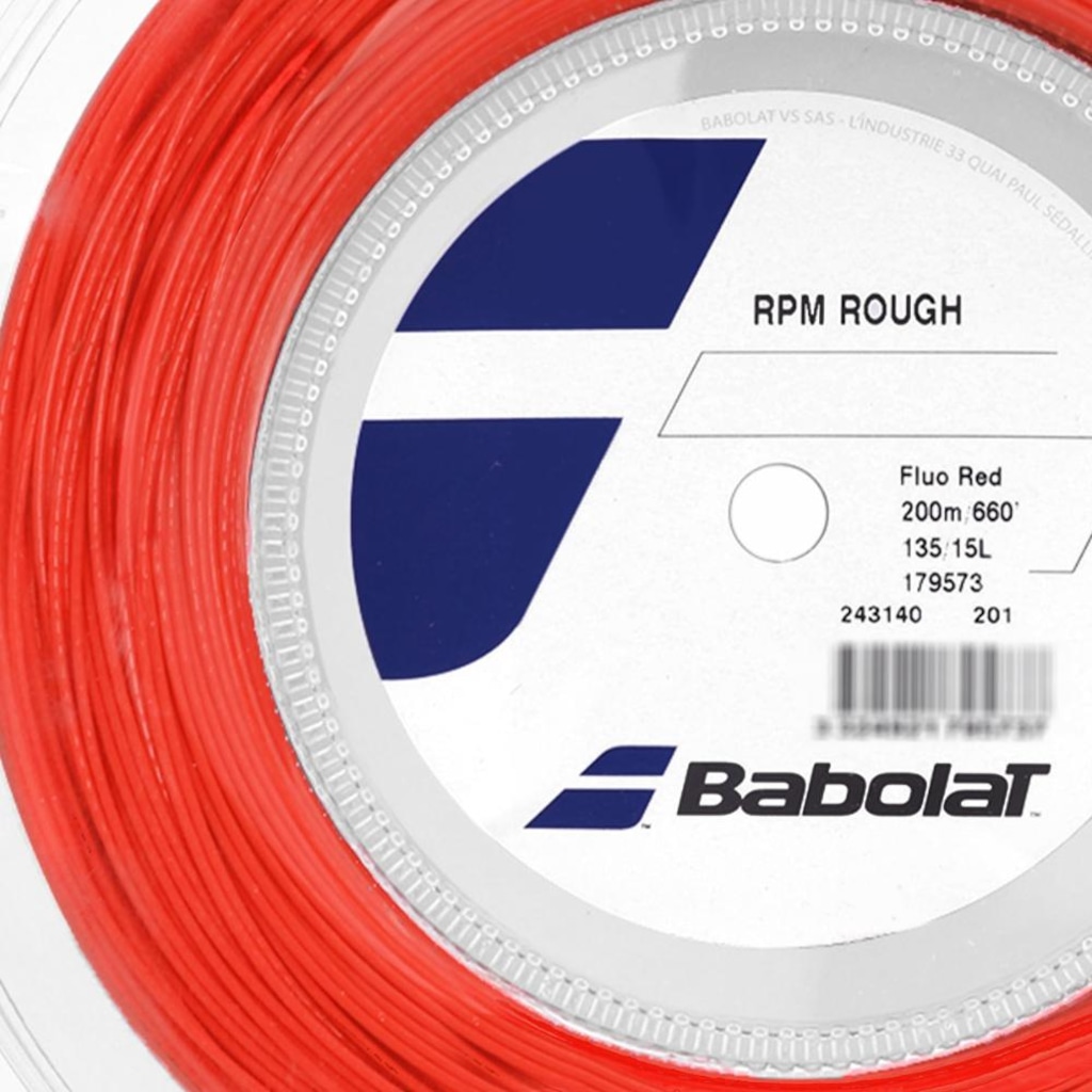Imagem 4 do produto Corda Babolat Rpm Rough 15l 1.35mm Vermelha Rolo com 200 Metros
