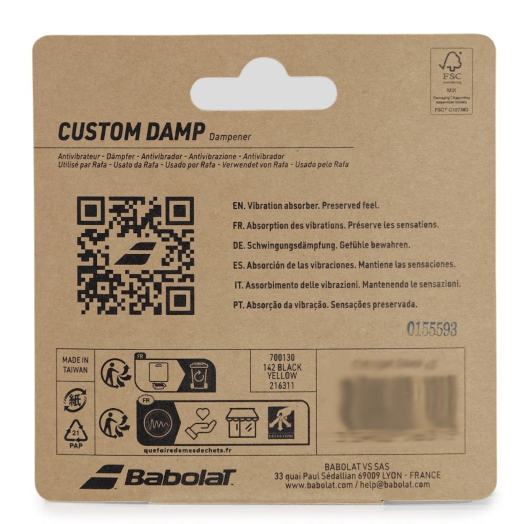 Imagem 5 do produto Antivibrador Babolat Custom Damp com 2 Unidades