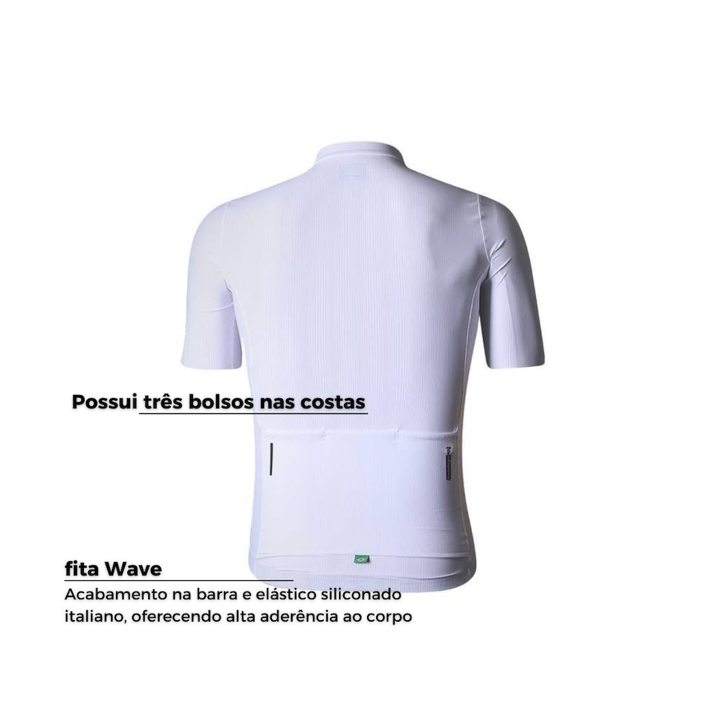 Imagem 2 do produto Kit de Camisa de Ciclismo Mauro Ribeiro Fiber 2.0 Slim + Meia - Masculina