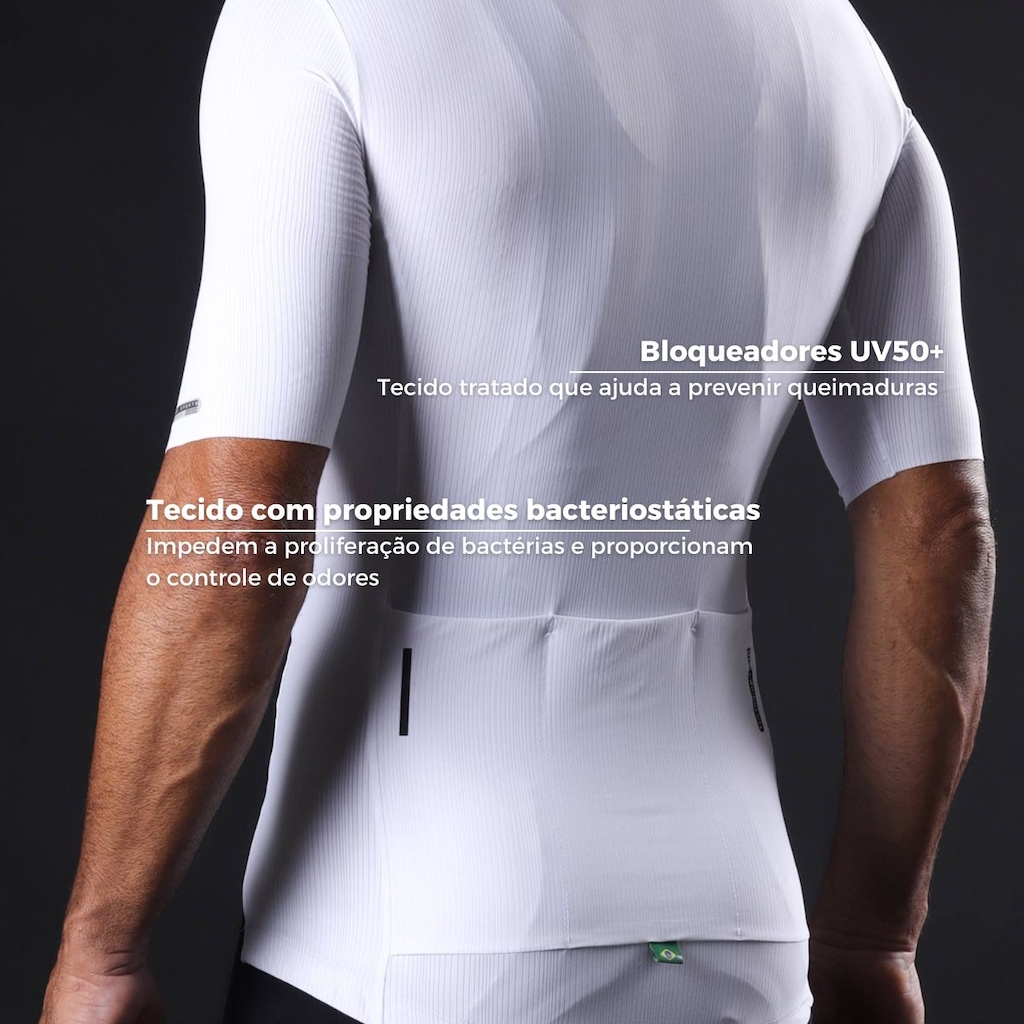 Imagem 4 do produto Kit de Camisa de Ciclismo Mauro Ribeiro Fiber 2.0 Slim + Meia - Masculina