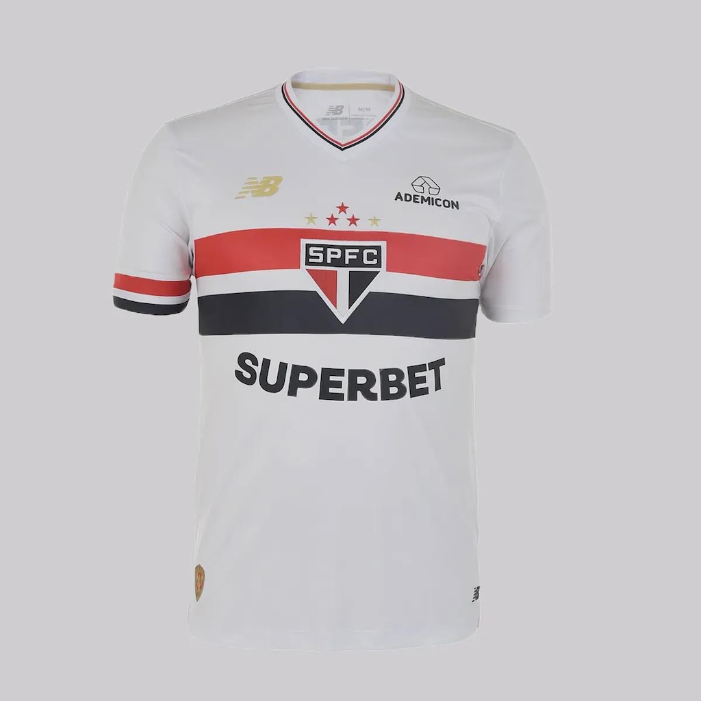 Imagem 2 do produto Camisa New Balance São Paulo I 2025 10 Luciano - Masculina