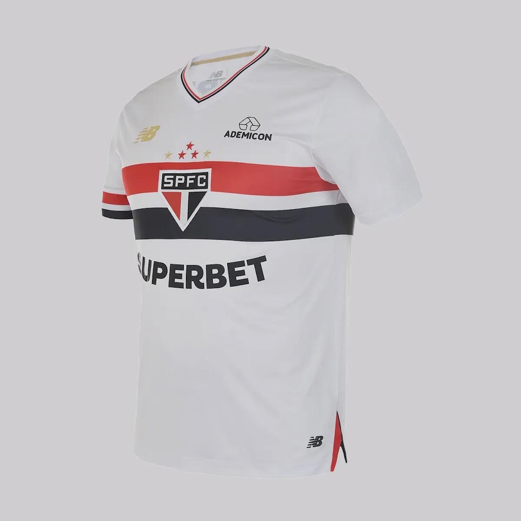 Imagem 3 do produto Camisa New Balance São Paulo I 2025 10 Luciano - Masculina