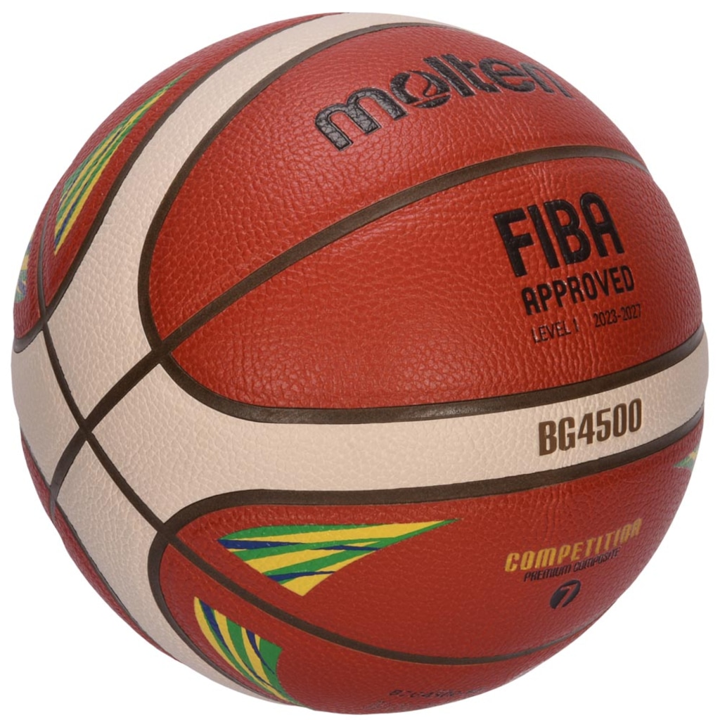 Imagem 3 do produto Bola De Basquete Molten Bg4500 Cbb Oficial T6 Basketball Fiba Approved
