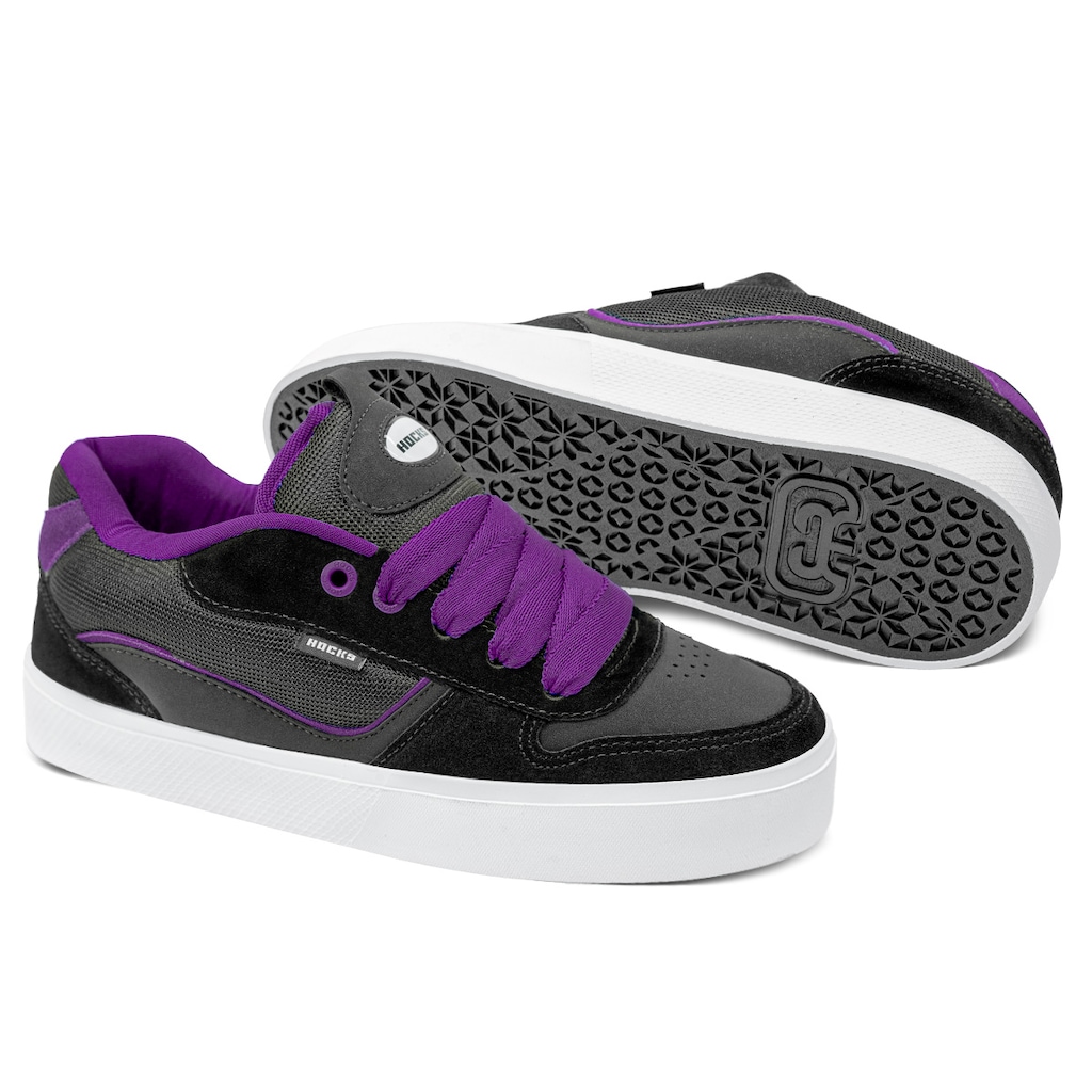 Imagem 2 do produto Tênis Hocks Puff Camurça Noturno Grape - Unissex