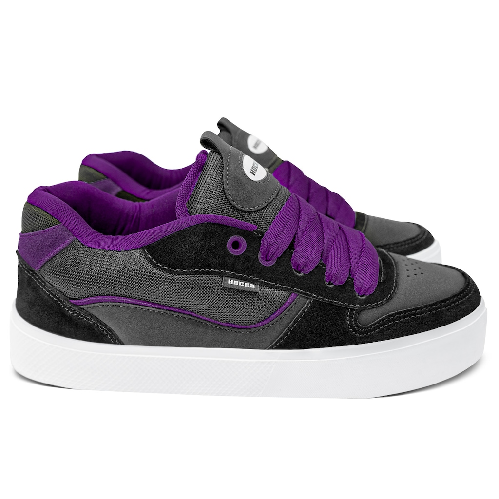 Imagem 3 do produto Tênis Hocks Puff Camurça Noturno Grape - Unissex