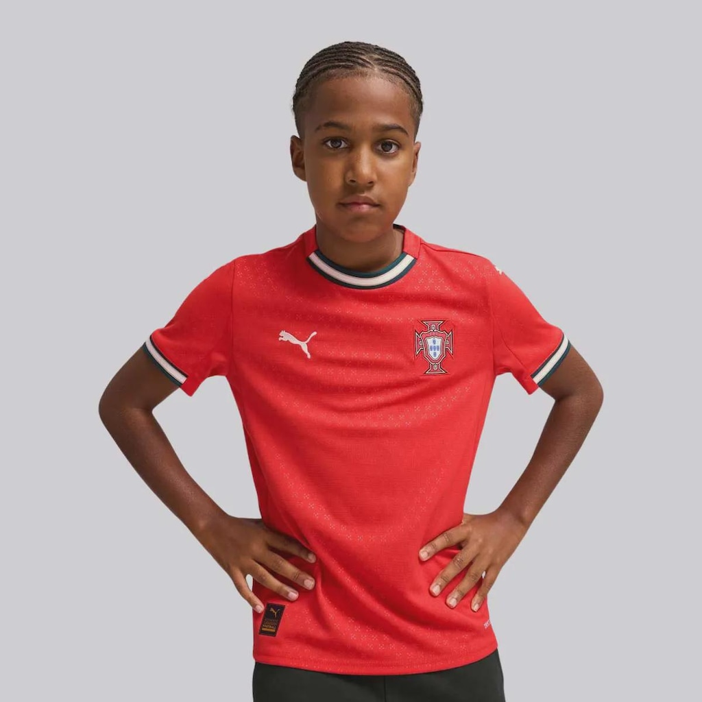 Imagem 3 do produto Camisa Puma Portugal Home 2025 - Infantil