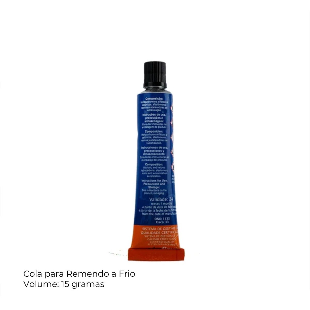 Imagem 4 do produto Cola P/ Remendo Reparo Câmara De Ar Bicicleta Moto 15g - 2 Unidades