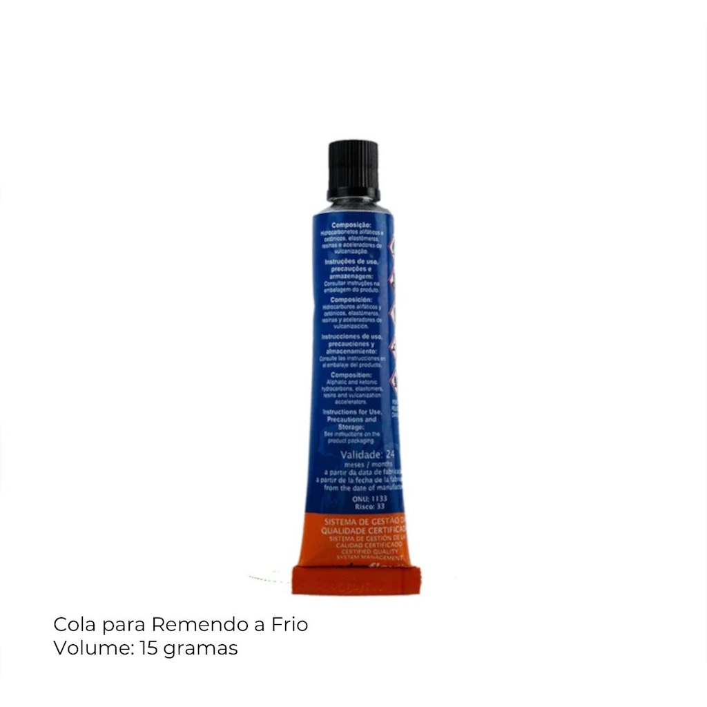 Imagem 4 do produto Cola P/ Remendo Reparo Câmara De Ar Bicicleta Moto 15g - 5 Unidades