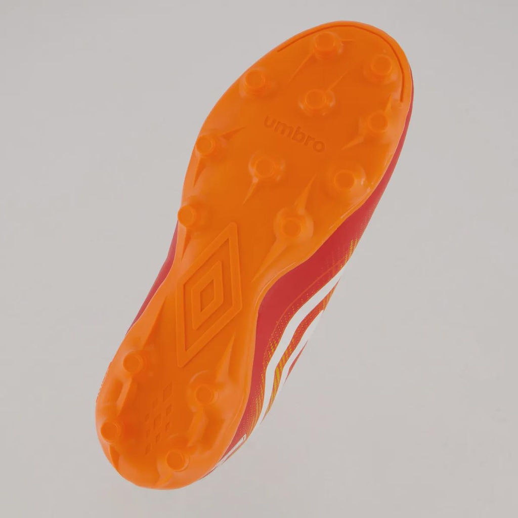 Imagem 5 do produto Chuteira Umbro Heatmap Campo Juvenil Vermelha e Laranja