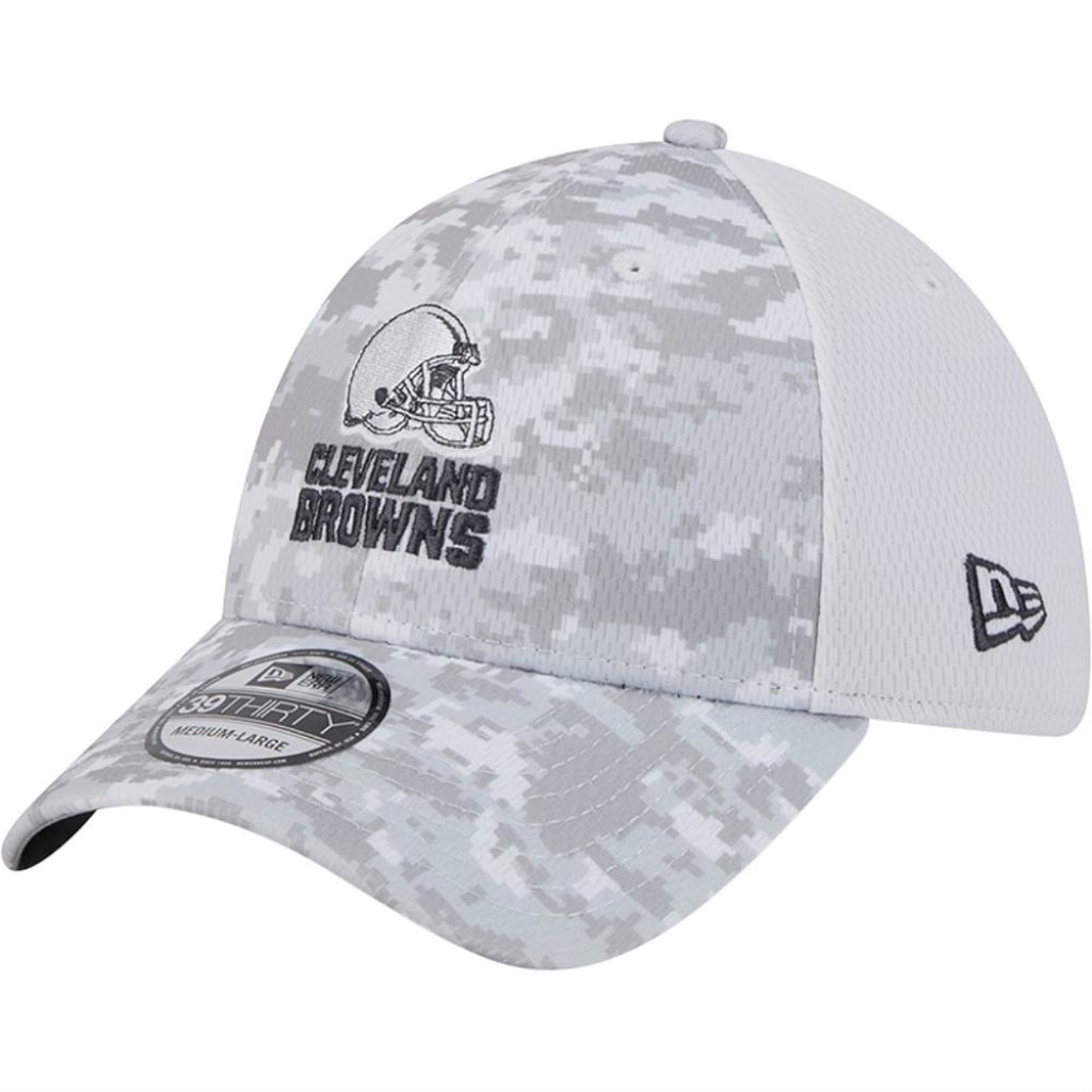 Imagem 4 do produto Boné Aba Curva New Era 3930 Cleveland Browns NFL Salute to Service 24 - Adulto