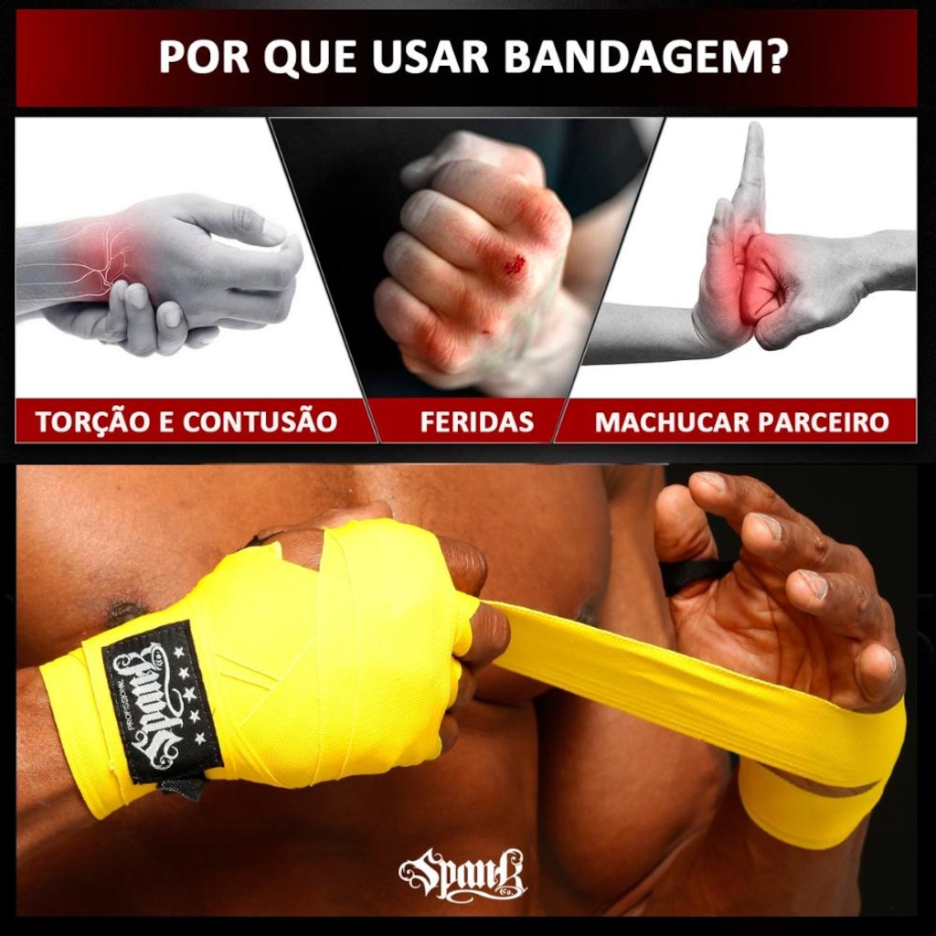 Imagem 4 do produto Bandagem Elástica 3 Metros RHINO by Spank