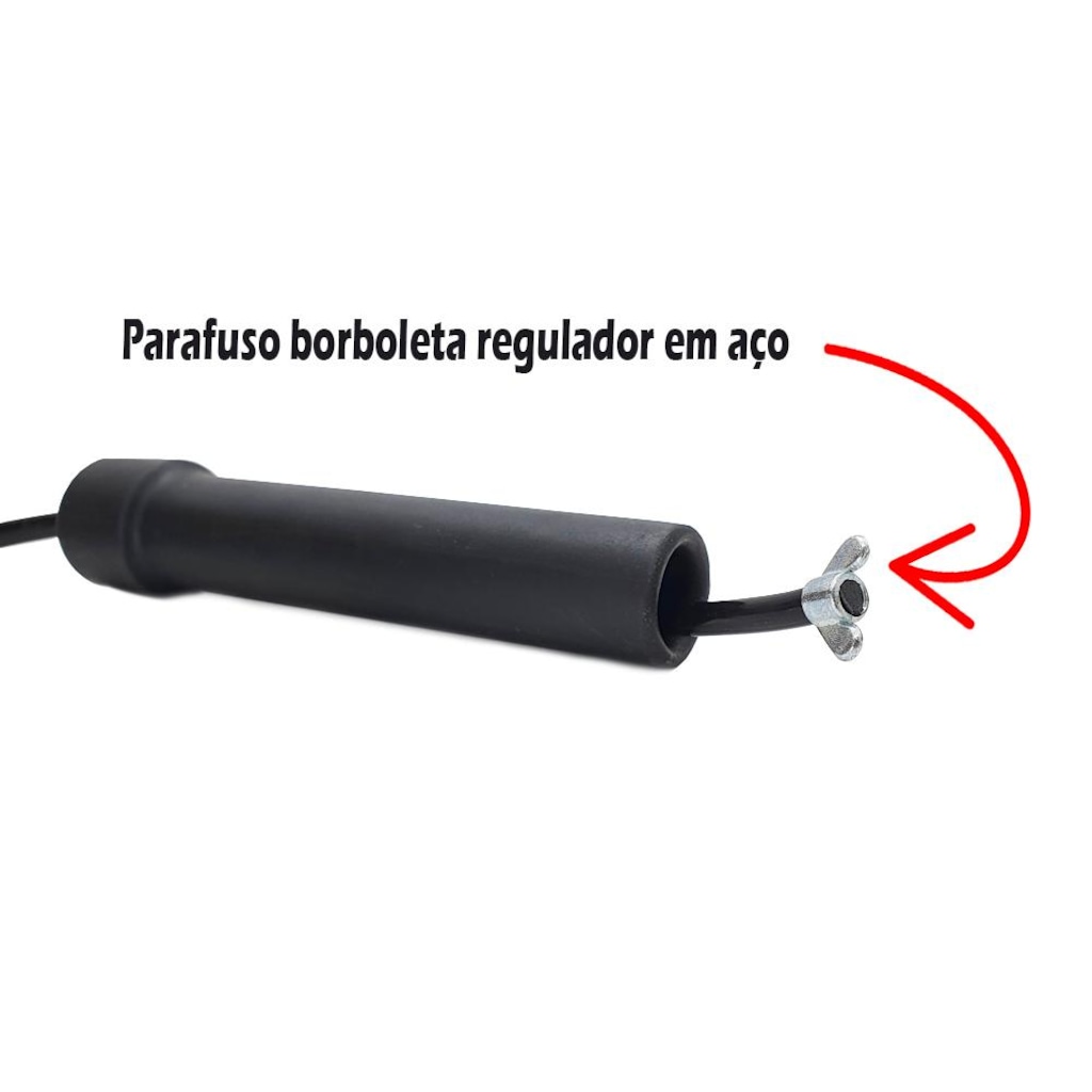 Imagem 3 do produto Corda Speed Cross Spank Ajustável Com Rolamento - 3 Metros