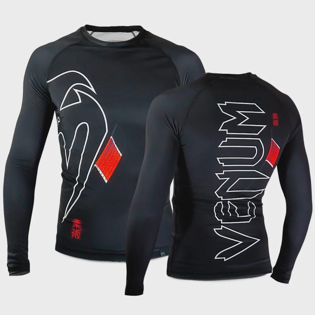 Imagem 3 do produto Rashguard Venum Black Belt Dark - Masculino