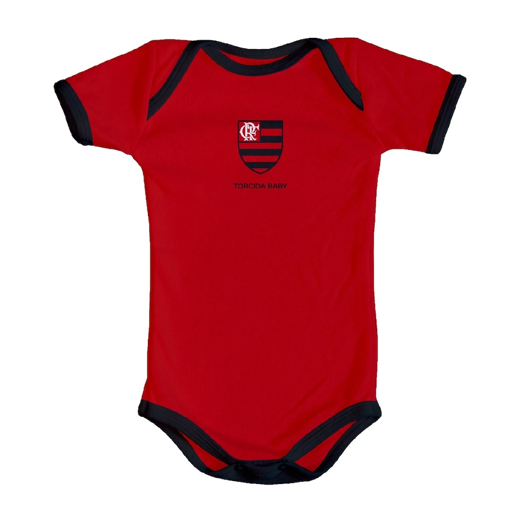 Imagem 2 do produto Kit Body + Pantufa do Flamengo Torcida Baby Oficial - Infantil