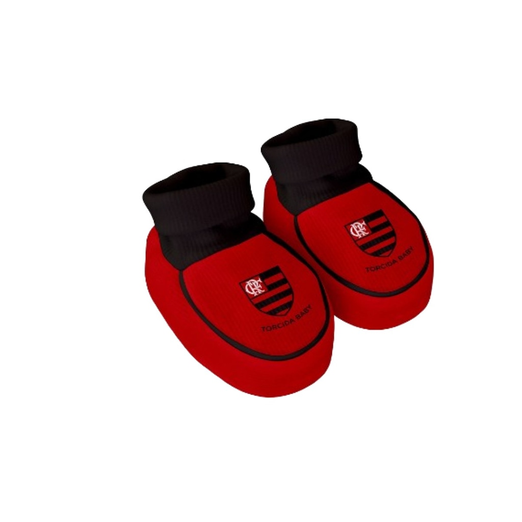 Imagem 3 do produto Kit Body + Pantufa do Flamengo Torcida Baby Oficial - Infantil