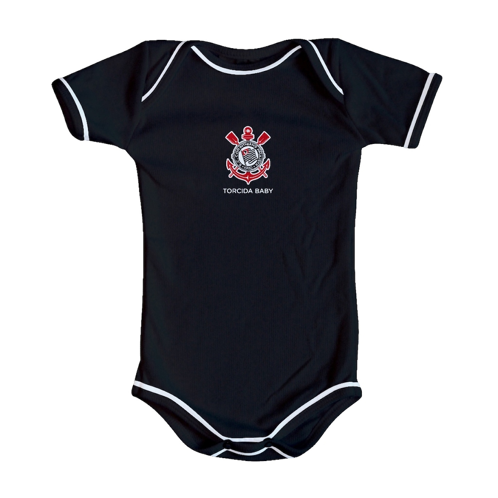 Imagem 2 do produto Kit Body + Pantufa do Corinthians Torcida Baby - Infantil