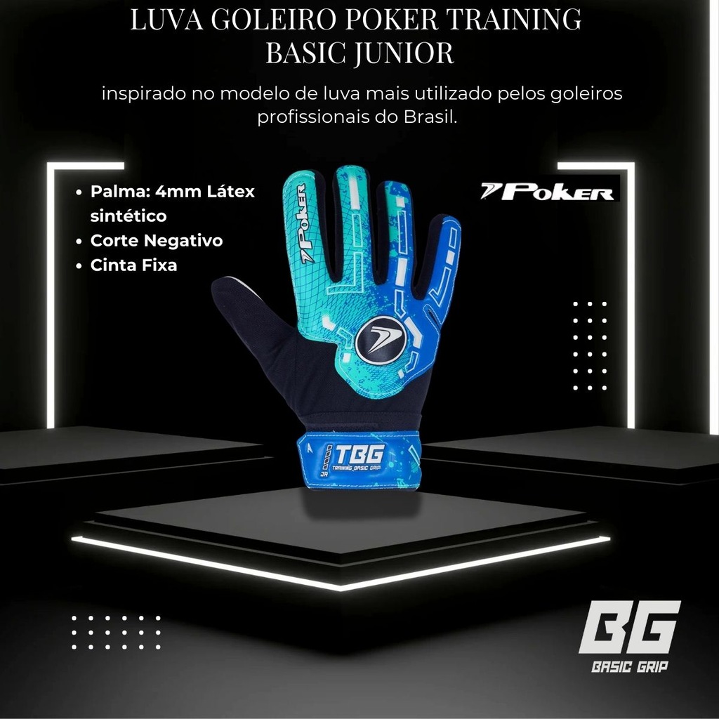 Imagem 4 do produto Luva de Goleiro Poker Training Basic - Infantil