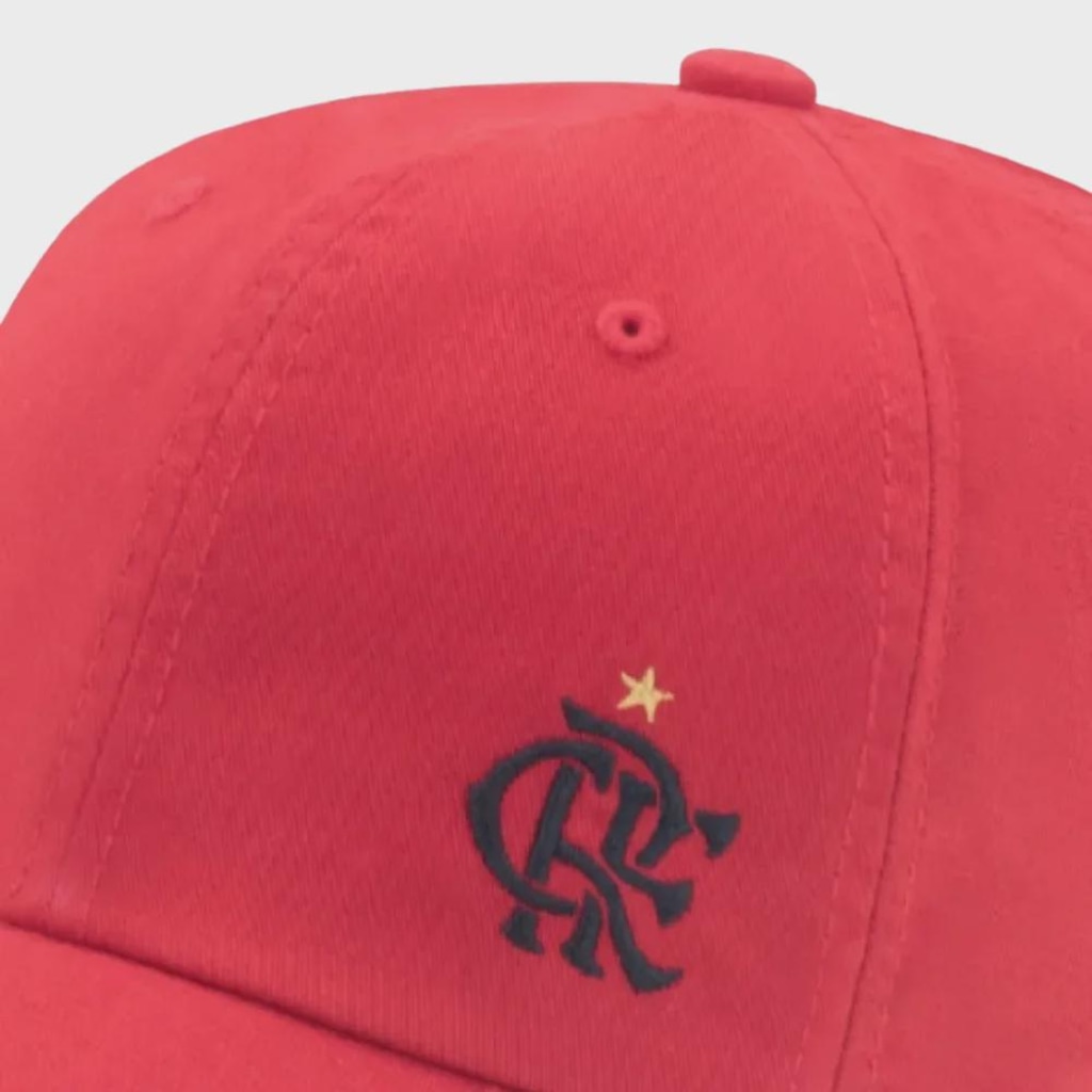 Imagem 4 do produto Boné Aba Curva SuperCap Flamengo Escudo CRF licenciado - Adulto