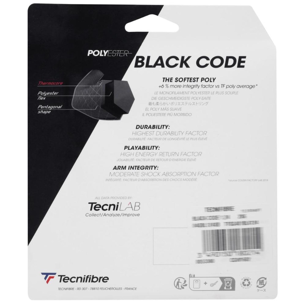 Imagem 3 do produto Corda Tecnifibre Black Code 18 1.18mm Set Individual