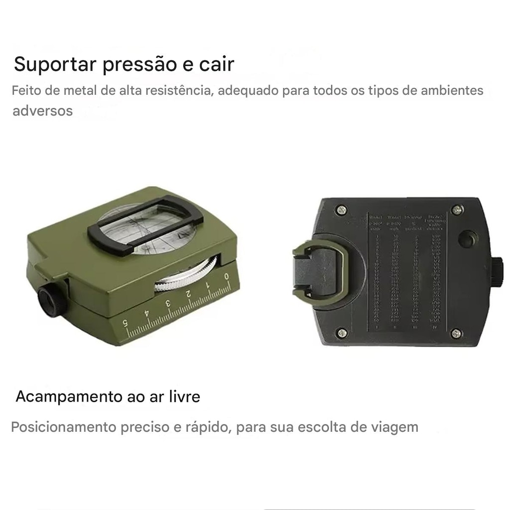 Imagem 3 do produto Bússola Militar Gold Sports de Alta Precisão à Prova D'água Profissional