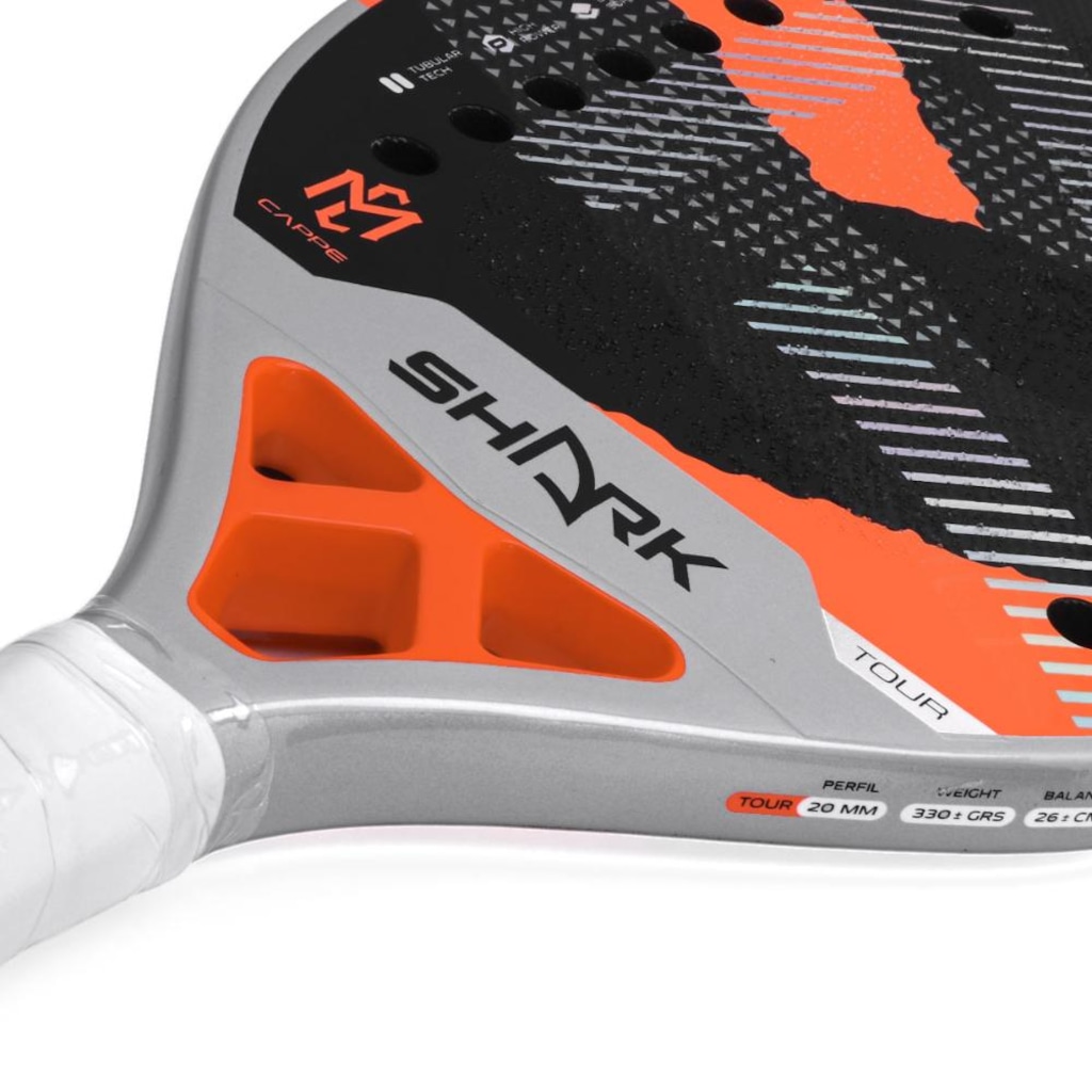 Imagem 3 do produto Raquete de Beach Tennis Shark Jaws Tour 20mm Cappe 2025